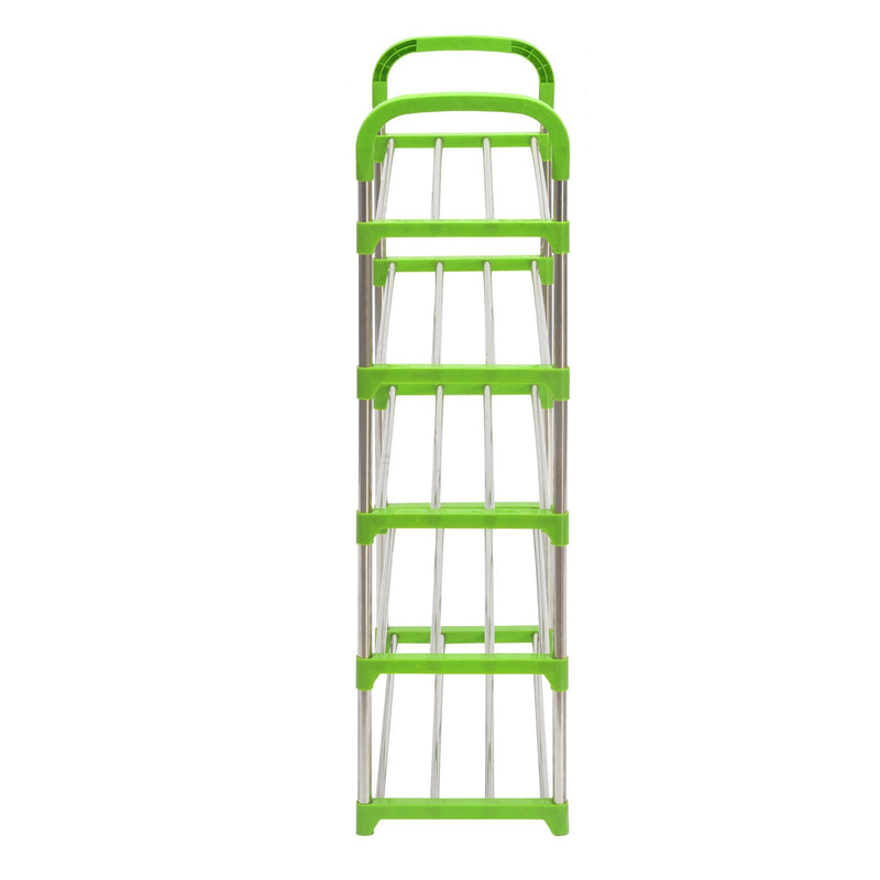Nilkamal Proxima 5 Layer Iron Shoe Rack Green Nilkamal Furniture