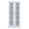 Nilkamal Rafel 2 Glass Door Wardrode (Textured White)