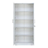 Nilkamal Rafel 2 Glass Door Wardrode (Textured White)