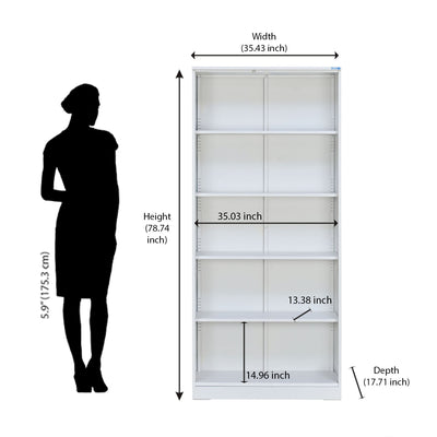 Nilkamal Rafel 2 Glass Door Wardrode (Textured White)