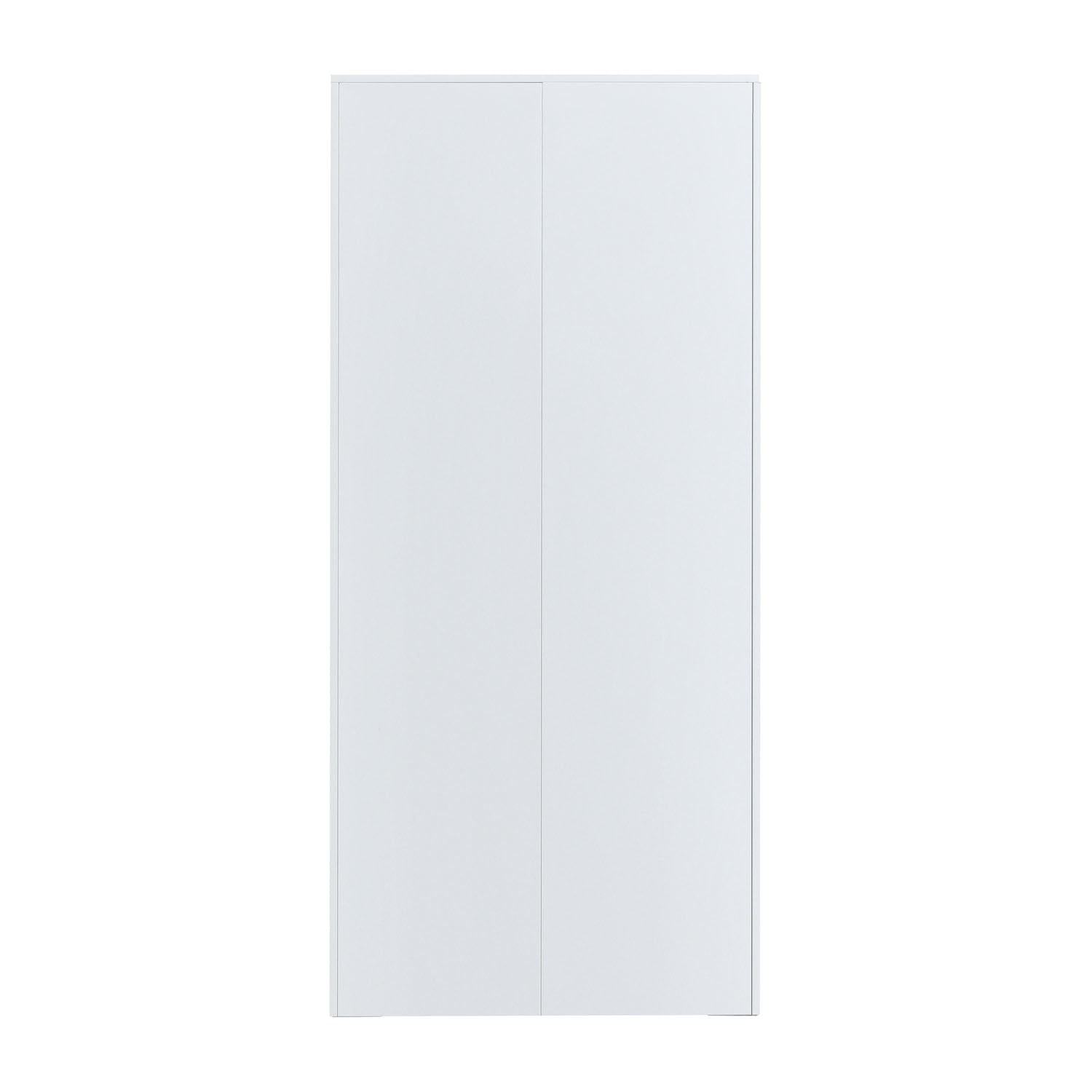 Nilkamal Rafel 2 Metal Door Wardrode (Textured White)