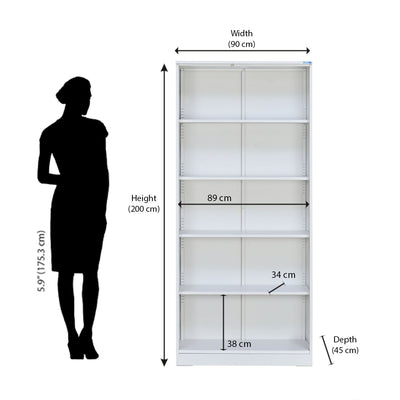 Nilkamal Rafel 2 Metal Door Wardrode (Textured White)