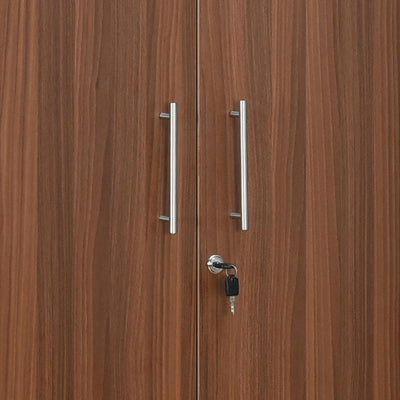 Nilkamal Rafel 2 Wooden Door Wardrode (Textured White)