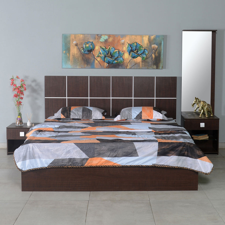 Nilkamal Ranchi King Bed (Brown Maple)