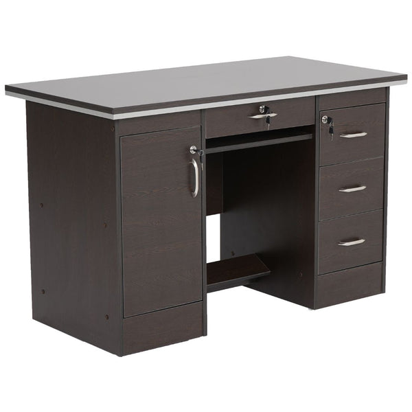 Nilkamal Recardo Office Table (New Wenge) Nilkamal Furniture