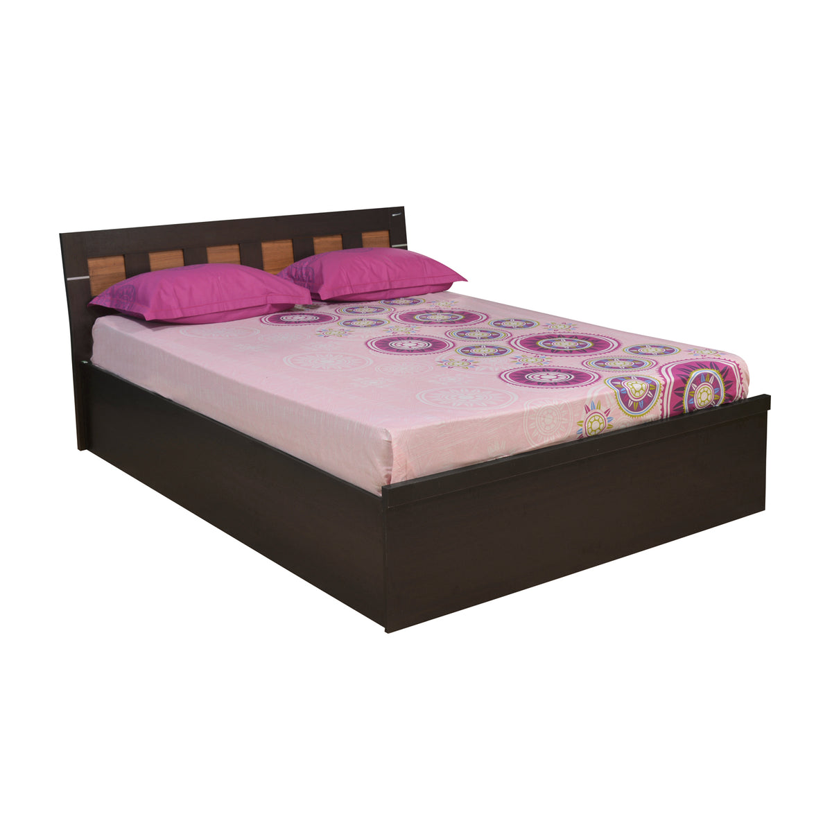 Nilkamal Reegan Queen Bed (Wenge) Nilkamal Furniture