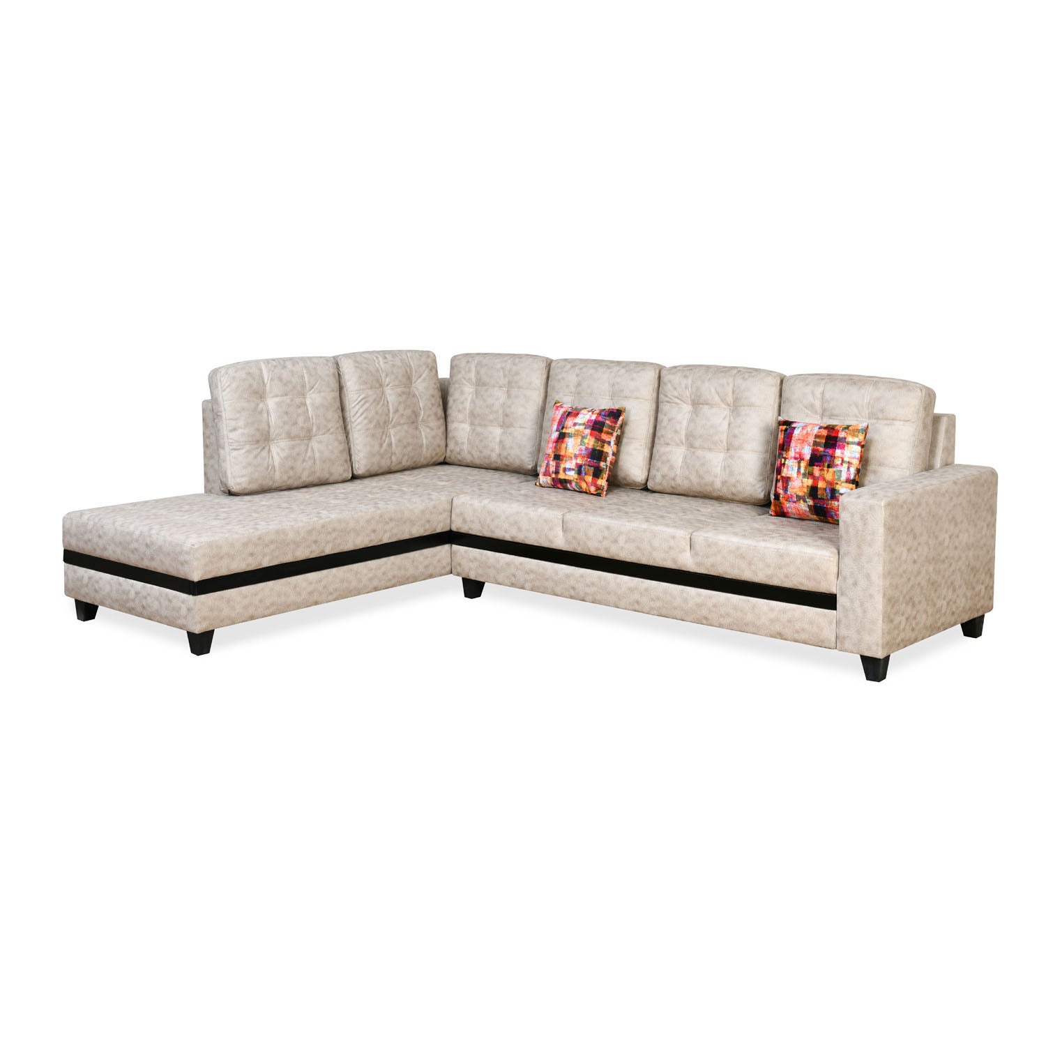 Nilkamal Regal Lounger LHS Sofa (Cream)