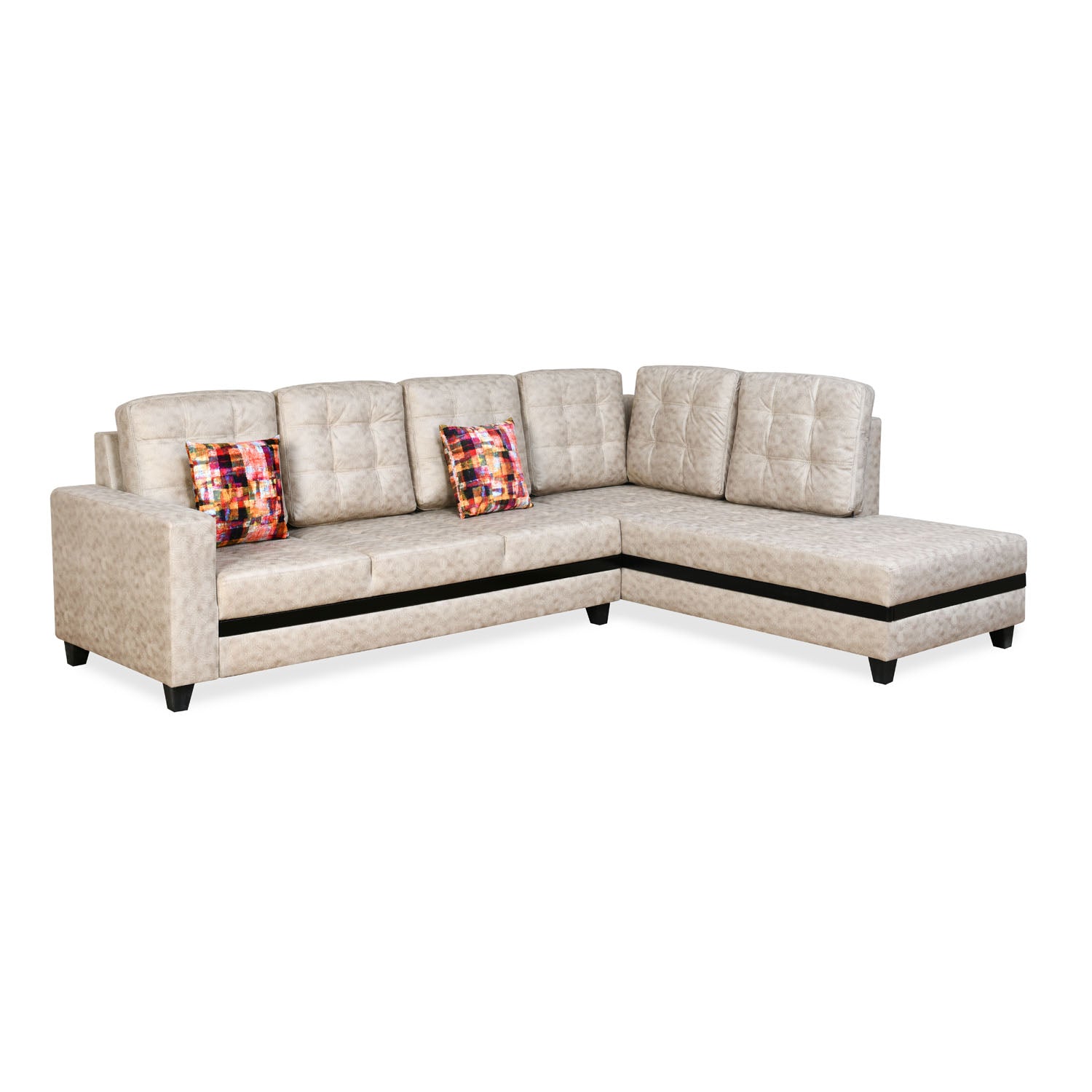 Nilkamal Regal Lounger RHS Sofa (Cream)