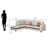 Nilkamal Regal Lounger LHS Sofa (Cream)
