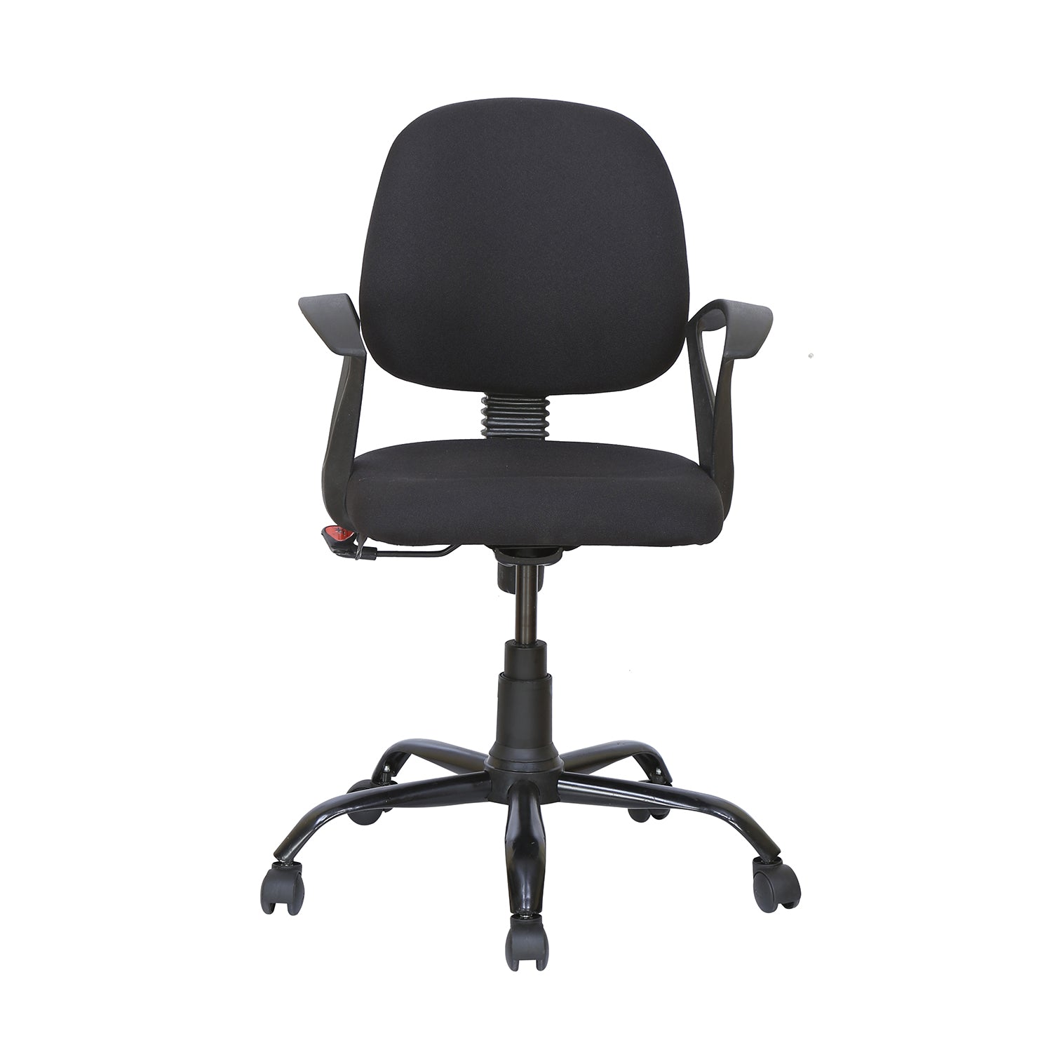 Nilkamal Remus Mid Back Fabric Chair (Black)