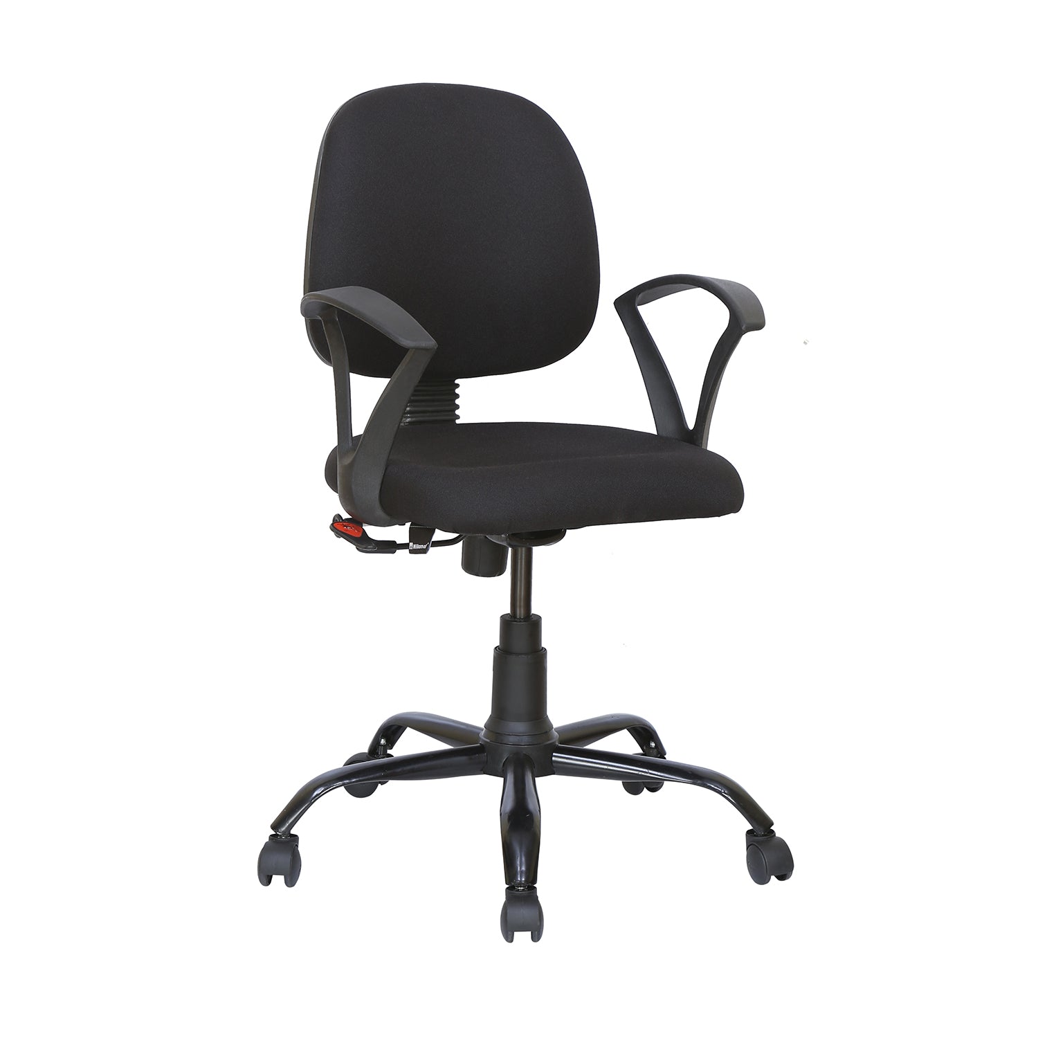 Nilkamal Remus Mid Back Fabric Chair (Black)