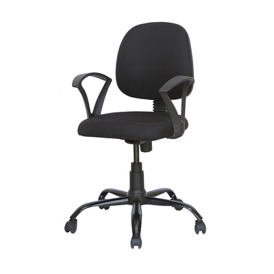 Nilkamal Remus Mid Back Fabric Chair (Black)