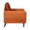 Nilkamal Rockingham Fabric 1 Seater Sofa (Rust Orange)