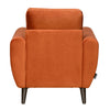 Nilkamal Rockingham Fabric 1 Seater Sofa (Rust Orange)
