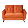 Nilkamal Rockingham Fabric 2 Seater Sofa (Rust Orange)