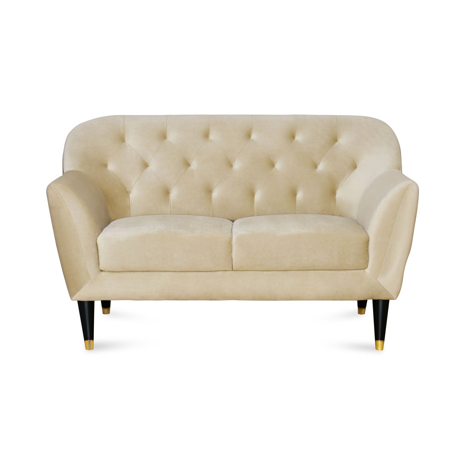 Nilkamal Roslin Fabric 2 Seater Sofa (Beige)