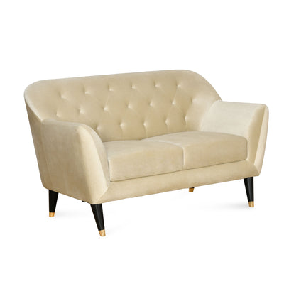 Nilkamal Roslin Fabric 2 Seater Sofa (Beige)