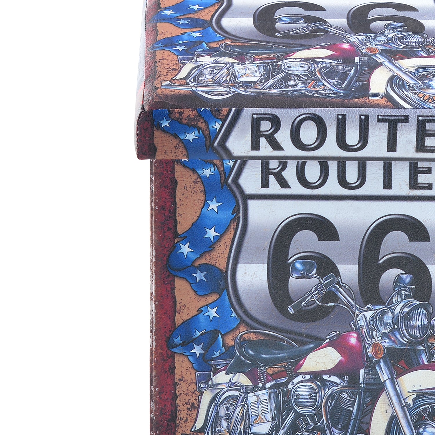 Nilkamal Route Folding Storage Ottoman (Grey)