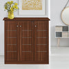 Nilkamal Rowan Shoe Cabinet (Walnut)