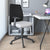 Nilkamal Rhine Mid Back Fabric Office Chair (Grey / Black)