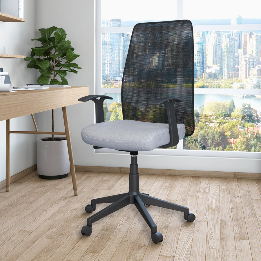 Nilkamal Rhine High Back Mesh Office Chair (Grey/Black)