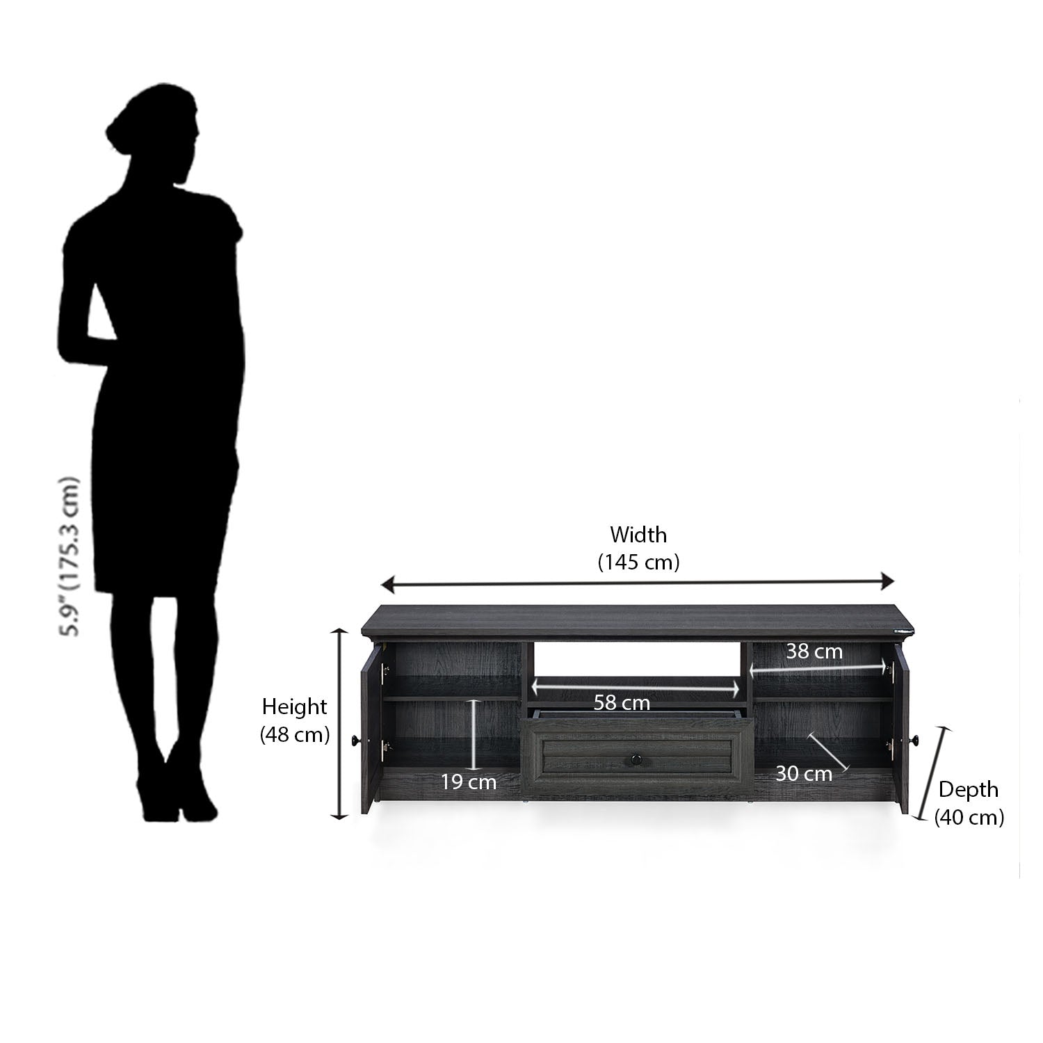 Nilkamal Sage TV Cabinet