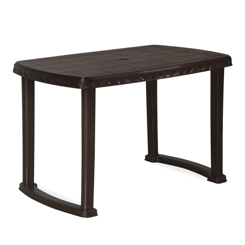 Buy Nilkamal Shahenshah Dining Table (Weather Brown) Online in India