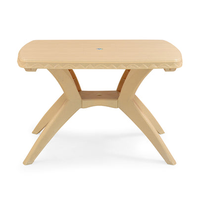 Nilkamal Shahenshah Kross legged Table (Marble Beige)