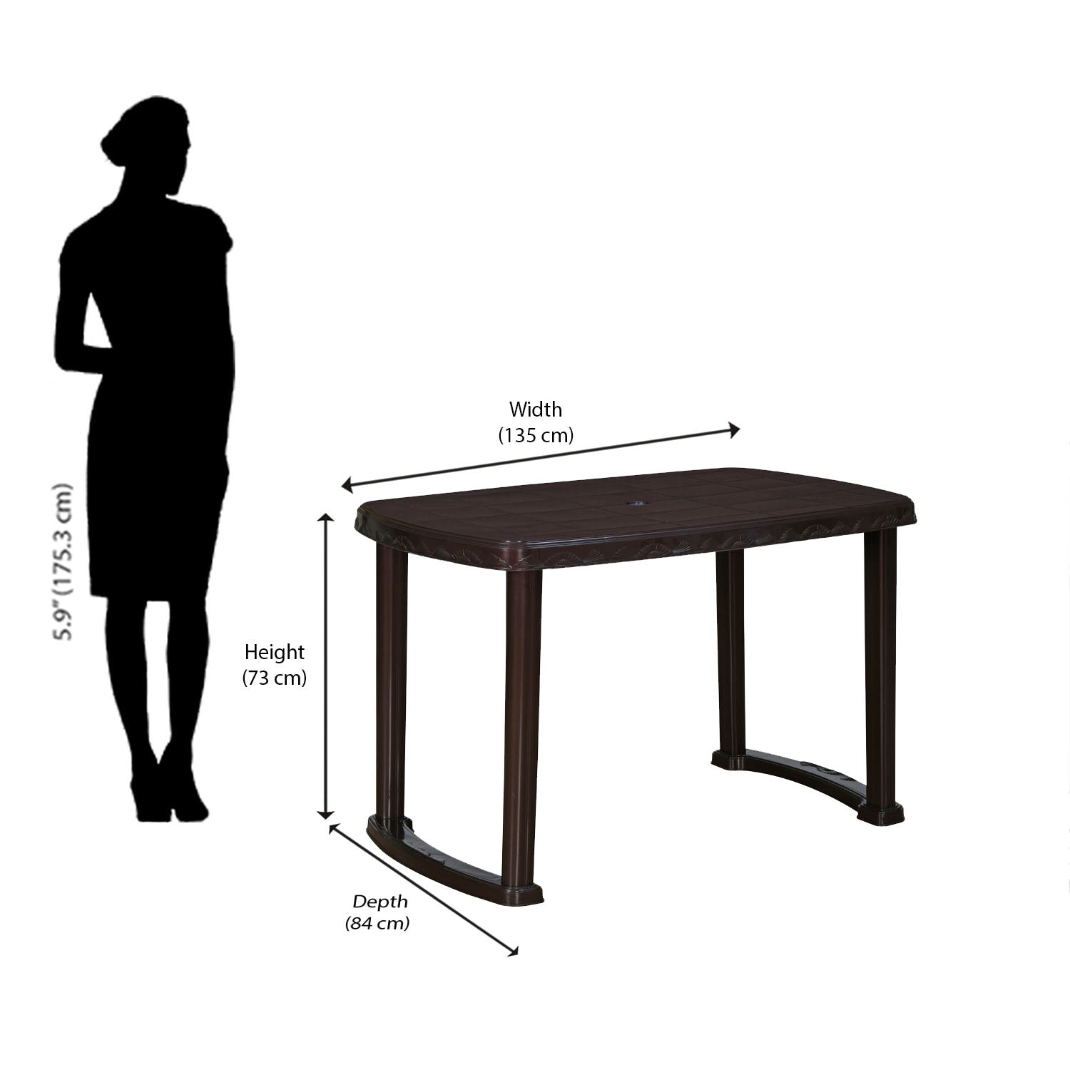 Nilkamal Shahenshah 4 Seater Dining Set