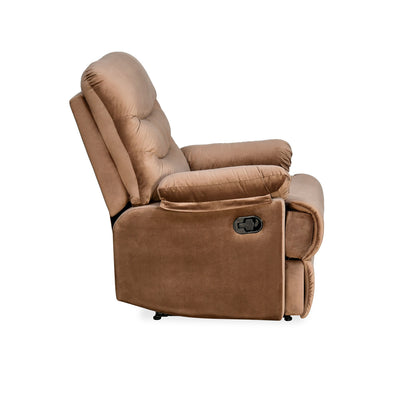 Nilkamal Skelton 1 Seater Manual Recliner Sofa (Brown)