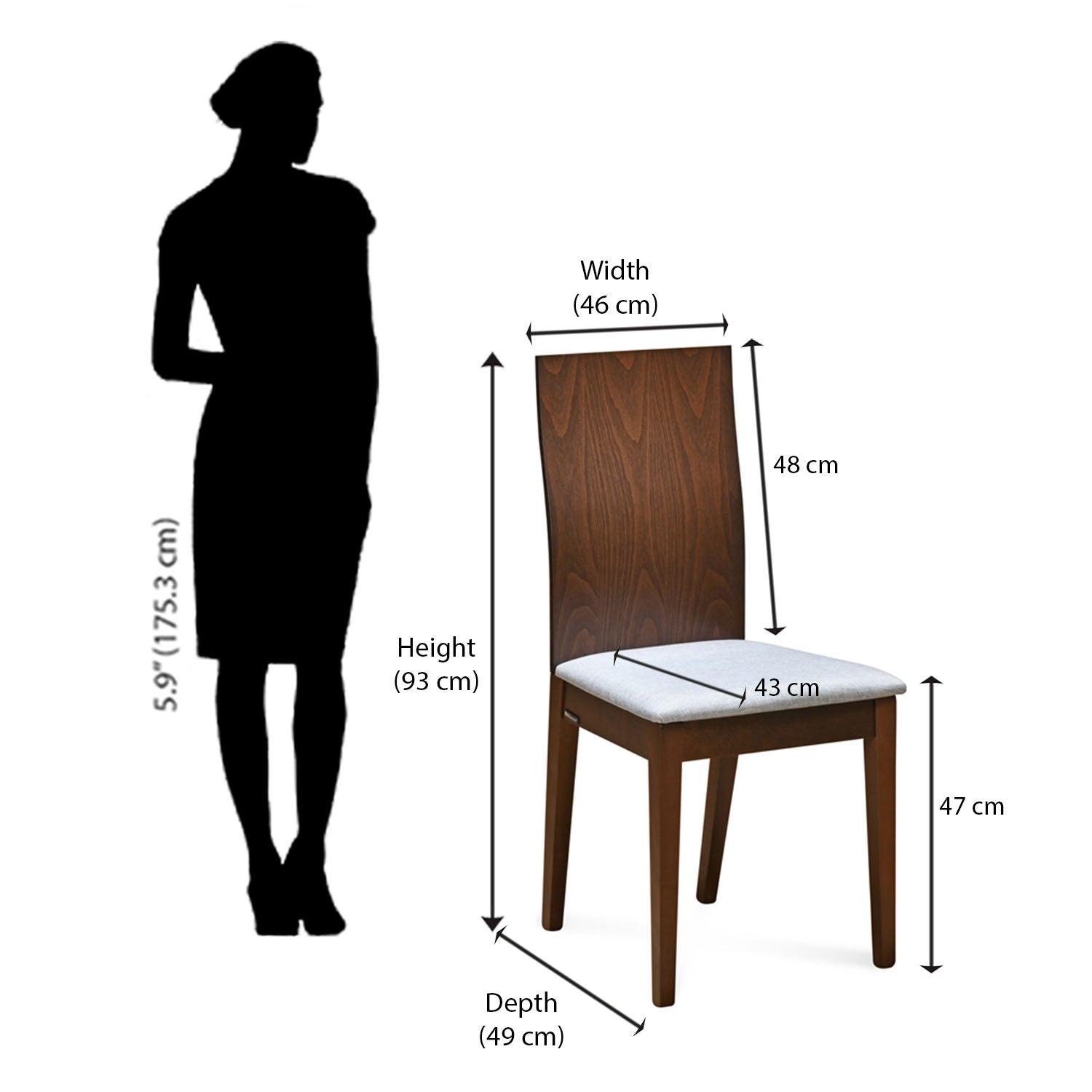 Nilkamal Solace Dining Chair (Beech)