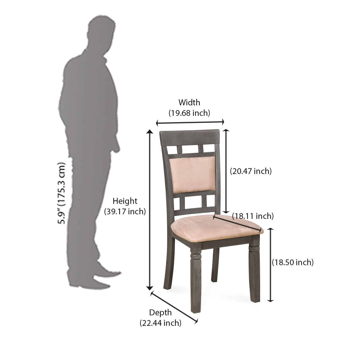 Nilkamal Stanfield New Dining Chair (Grey) Nilkamal Furniture