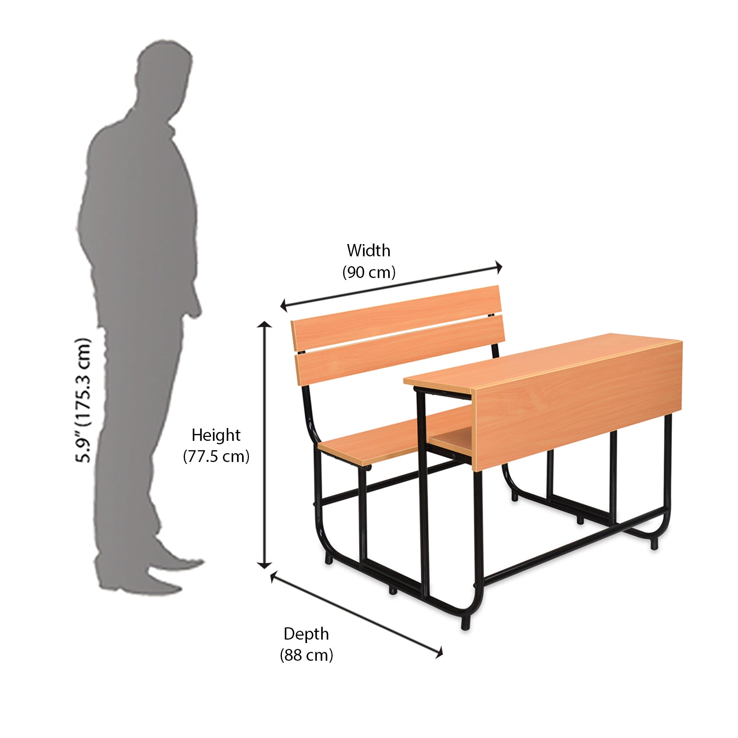 Nilkamal Star SD 102 Bench Cum Desk
