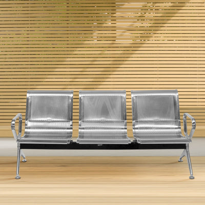 Three seater steel chair outlet