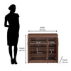 Nilkamal Stella Shoe Cabinet / Rack (Walnut)