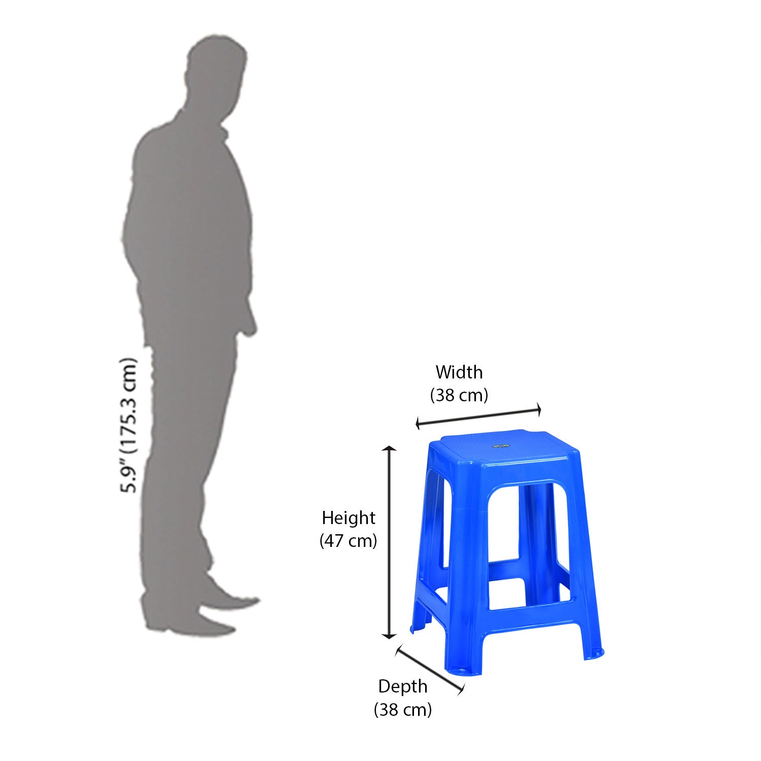 Nilkamal STL07 Plastic Stool