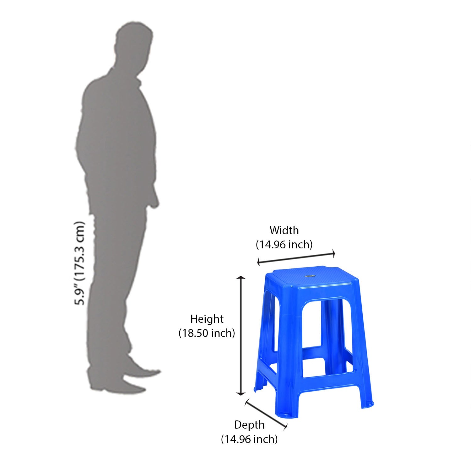 Nilkamal STL07 Plastic Stool
