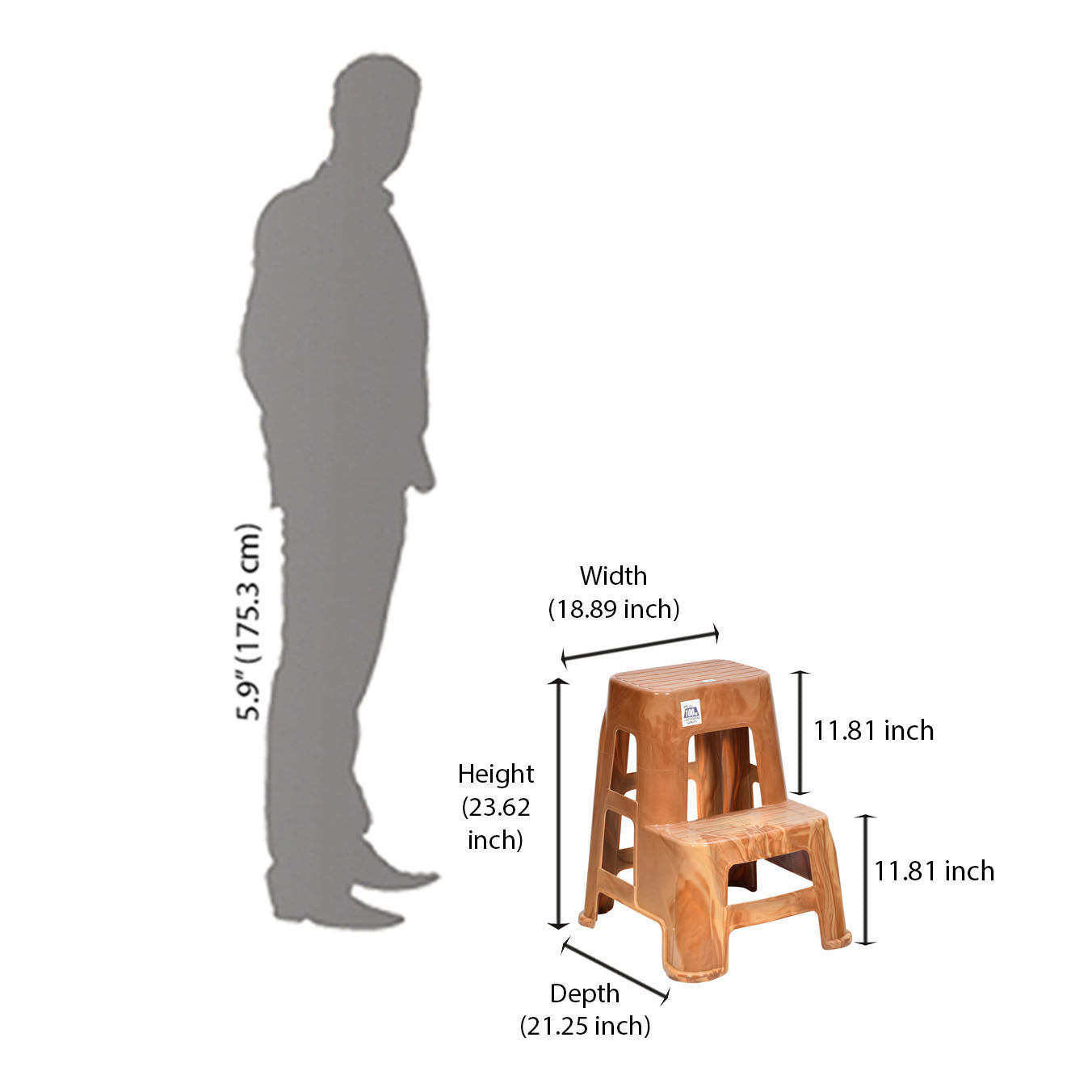 Nilkamal Plastic Step Stool