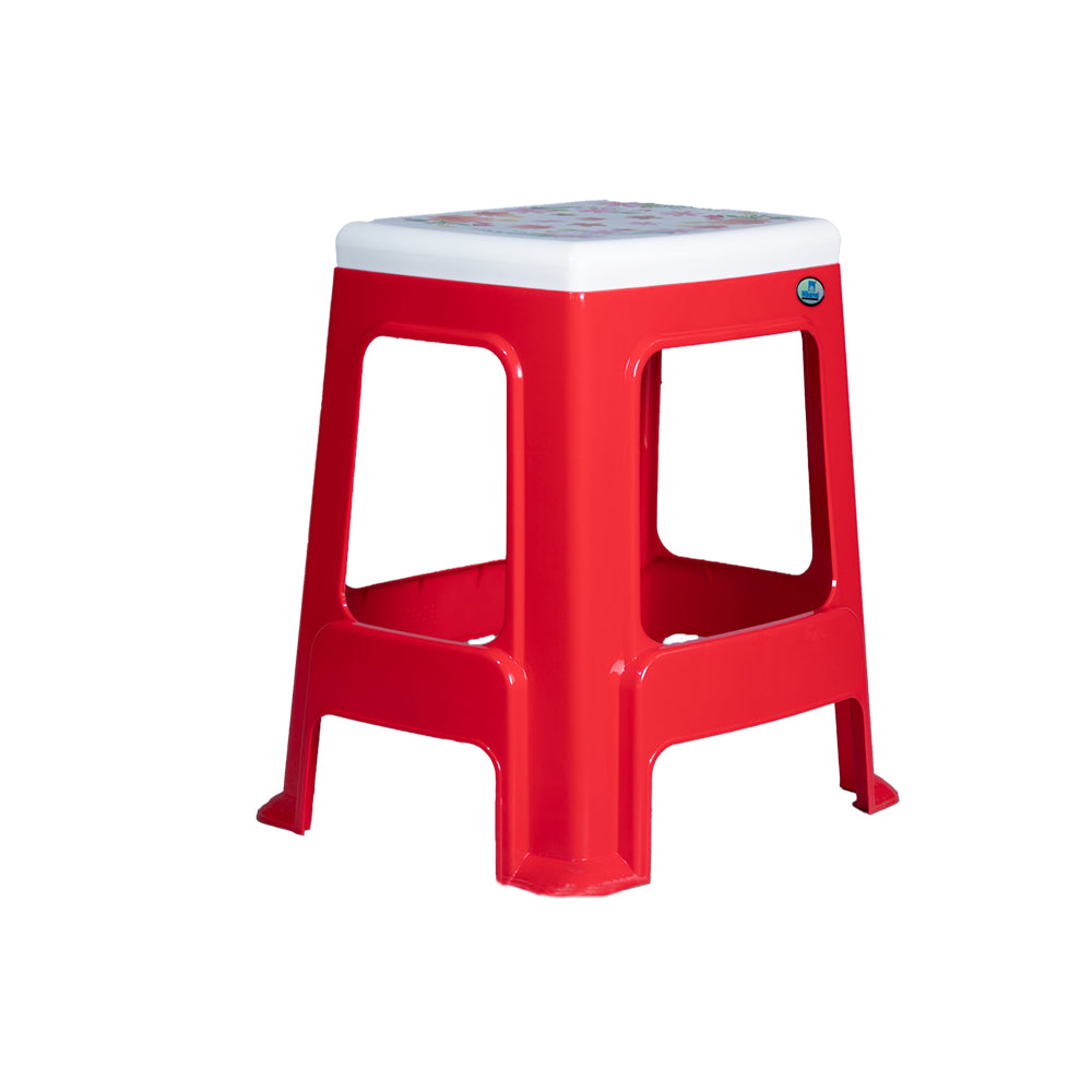 Nilkamal Floral Top Plastic Stool