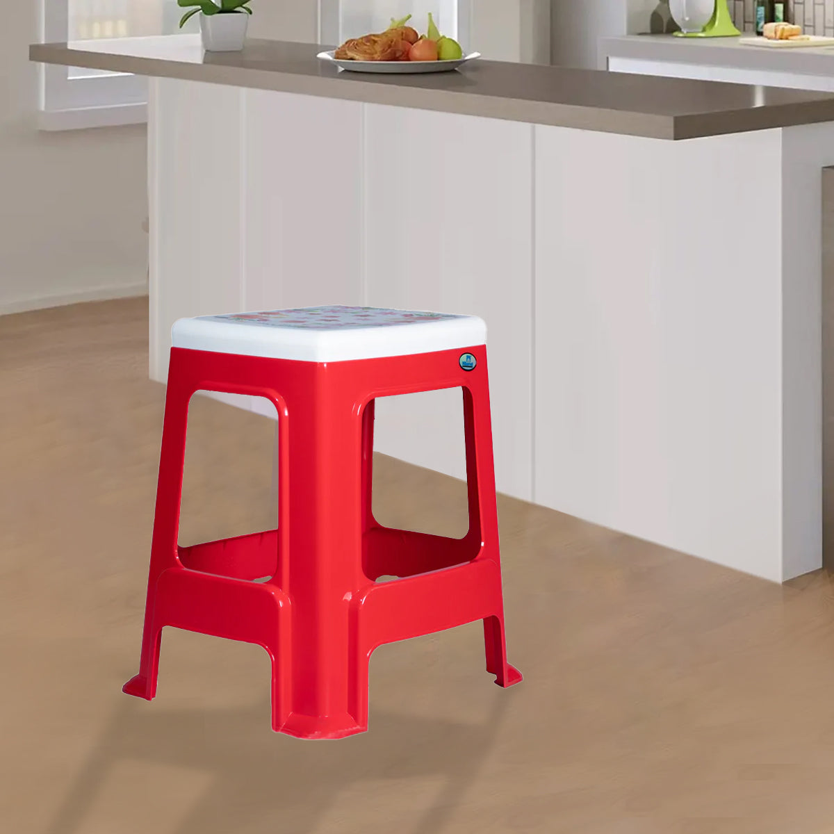 Nilkamal Floral Top Plastic Stool