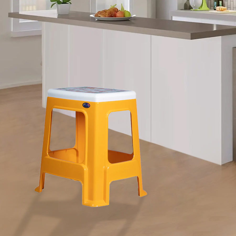 Nilkamal Floral Top Plastic Stool