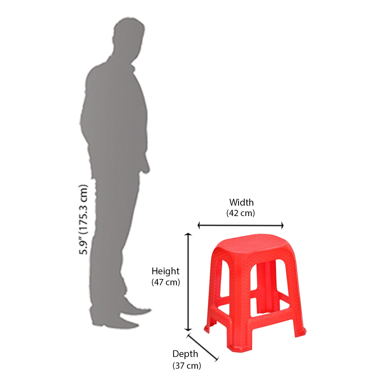 Nilkamal STL26 Plastic Stool