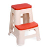 Nilkamal Step Stool 31 (Basket Beach / Coral Red) - Slight Side View