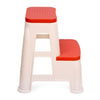 Nilkamal Step Stool 31 (Basket Beach / Coral Red) - Side View