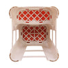 Nilkamal Step Stool 31 (Basket Beach / Coral Red) - Bottom View