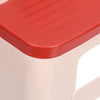 Nilkamal Step Stool 31 (Basket Beach / Coral Red) - Closeup View