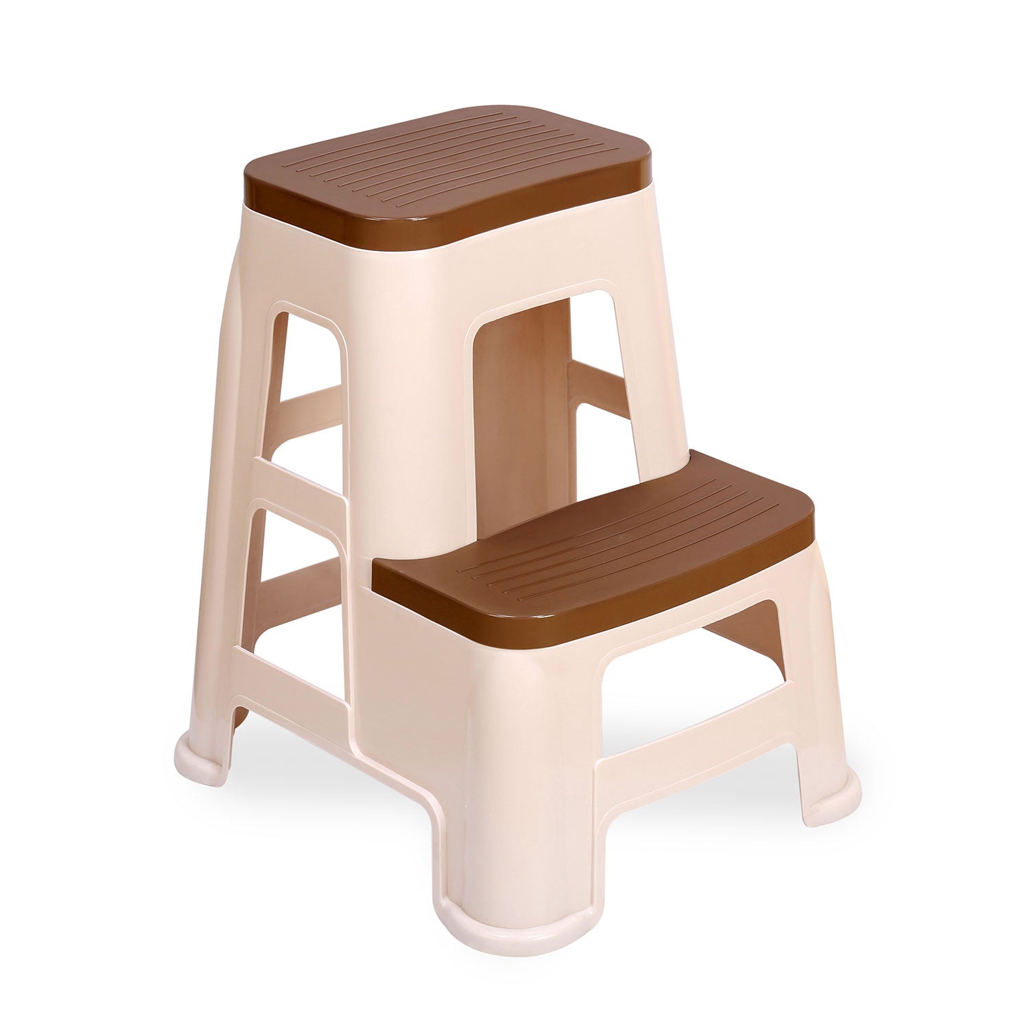 Nilkamal Step Stool 31 (Basket Beach /  Rattan Dark Beige)