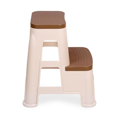 Nilkamal Step Stool 31 (Basket Beach /  Rattan Dark Beige)