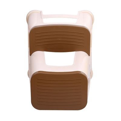 Nilkamal Step Stool 31 (Basket Beach /  Rattan Dark Beige)