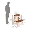 Nilkamal Step Stool 31 (Basket Beach /  Rattan Dark Beige)